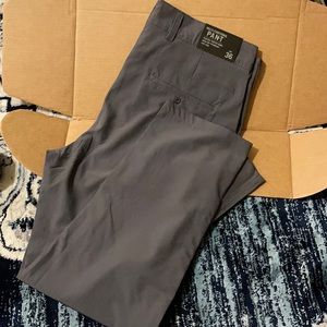 Grey quick dry stretch fabric pants